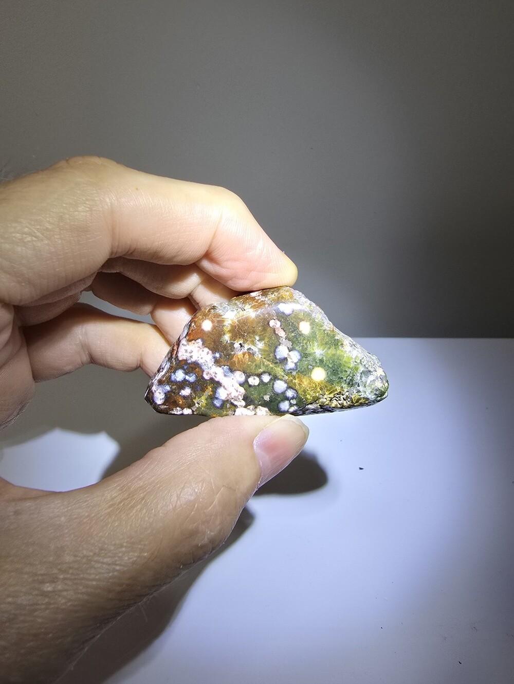 Wavellite in Matrix Polished Crystal Specimen #I